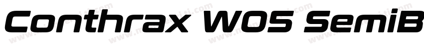 Conthrax W05 SemiBo字体转换